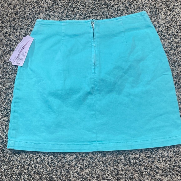 Wild Fable Mini Skirt Aqua Blue Bodycon Size 4 | NWT - Picture 3 of 7
